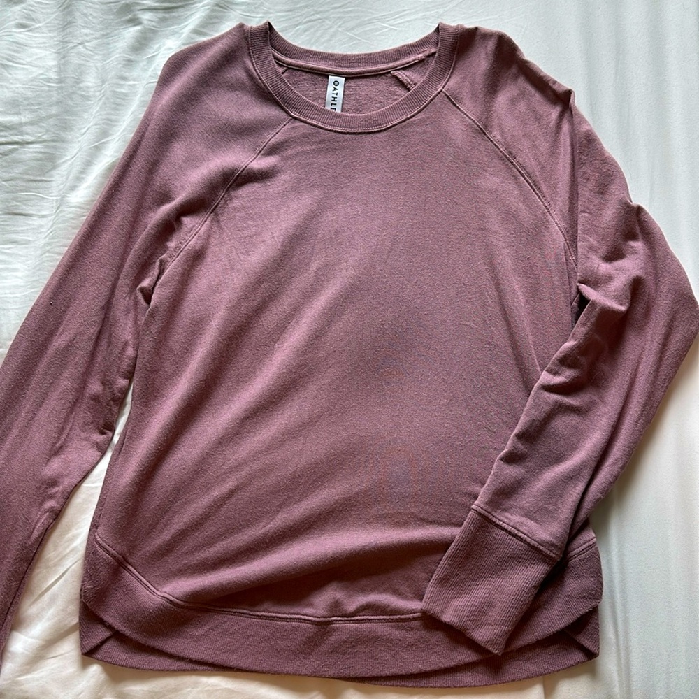ATHLETA cloudlight long sleeve, purple size small